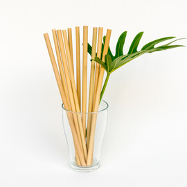 Bamboo Straw 200mm x 6.3mm